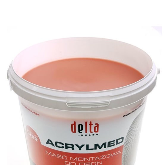 Pasta montażowa do opon Acrylmed 4kg (czerwona) - Delta