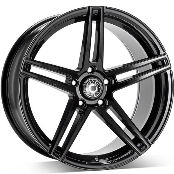 WRATH WHEELS WF-1 hliníkové disky 8x18 5x112 ET42 BLK - Black Glossy