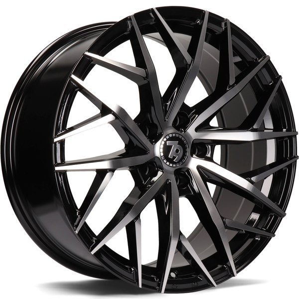 79WHEELS SV-C hliníkové disky 7,5x17 5x112 ET40 BFP - Black Front Polished