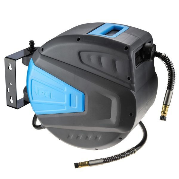 PVC air hose on reel 15m (9.5/15mm + retractor + reel) PCL 5244