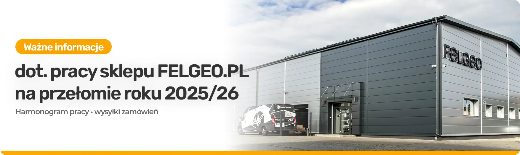 Ważna informacja o wysyłkach w okresie świąteczno-noworocznym – FELGEO