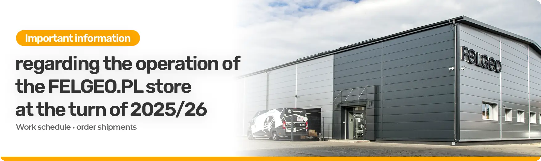 Important shipping information during the holiday and New Year period – FELGEO