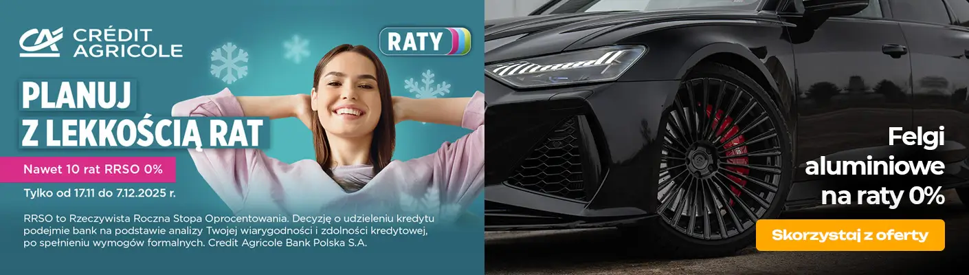 Felgi aluminiowe na raty 0% w FELGEO.PL