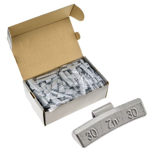 ALU Zinc scooped weights for aluminum rims ZN/A 30g / 100 pcs. - Stix