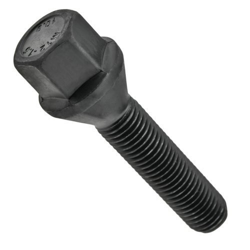 Black rim bolt M12x1.5 45 mm - key 17. cone