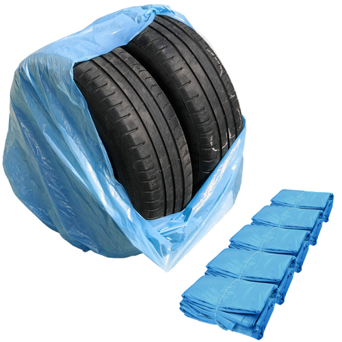 Blue LARGE bags for wheels, tires LDPE (100x100) - 100 pcs - Stix