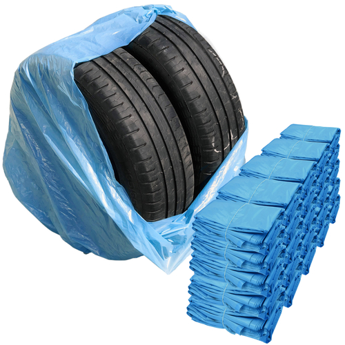 Blue LARGE bags for wheels, tires LDPE (100x100) - 500 pcs - Stix