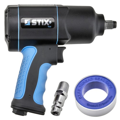 Composite air pneumatic impact wrench 1500Nm STIX STT-15 1/2" + Seal tape PTFE