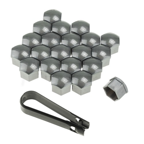 Grey socket caps for 20+1 bolts + 17mm wrench