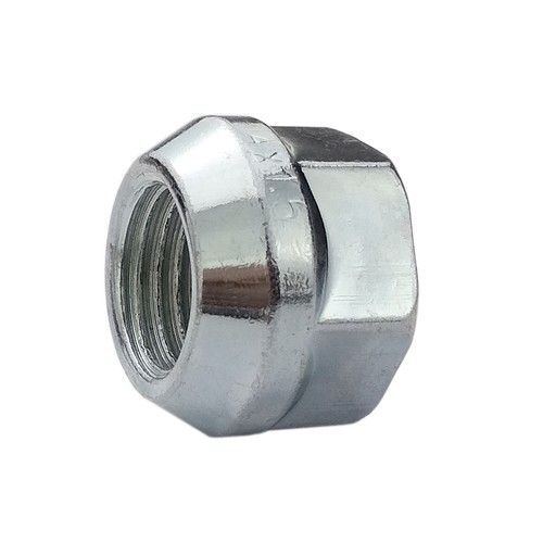 Low nuts 17mm for spacers - M12x1.25 / Zinc - (open with flange) - Carbonado