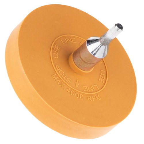 Round rubber disc for removing tape and glue - Stix