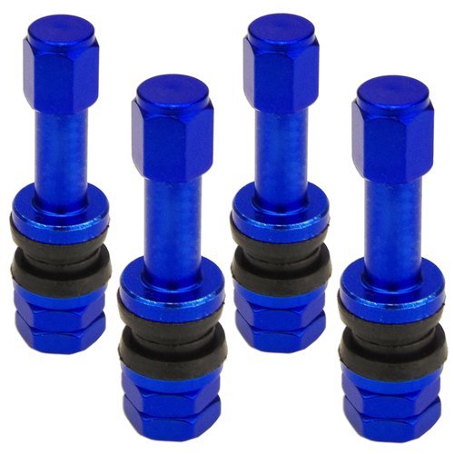 Valve for wheels X2 Series Blue Edition (Clamp-in, aluminum TR48E) - 1 pcs. - Carbonado