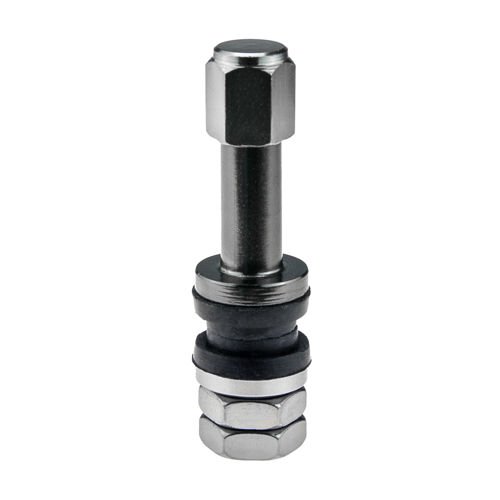 Valve for wheels X2 Series Grey Edition (Clamp-in, aluminum TR48E) - 1 pcs. - Carbonado