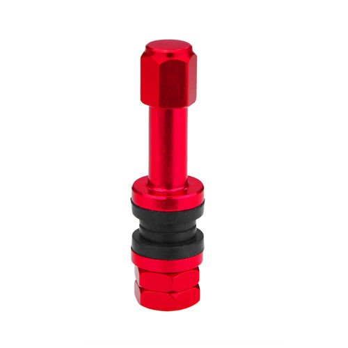 Valve for wheels X2 Series Red Edition (Clamp-in, aluminum TR48E) - 1 pcs. - Carbonado