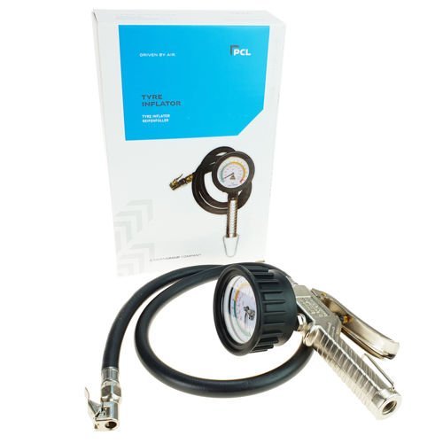 Wheel inflation gun with pressure gauge - PCL