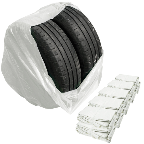 White POWERFUL bags for wheels, tires LDPE (Large 100x100) - 200 pcs - Stix