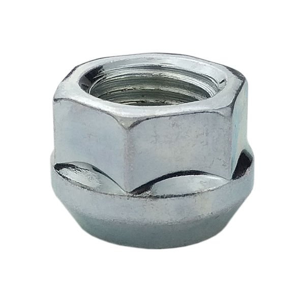 Low lug nuts 17mm for spacers M12x1,25 / galvanized (open with