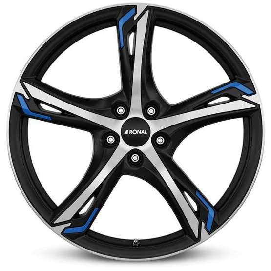 Alloy Wheels 17" 5x100 Ronal R62 blue JBFB