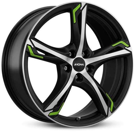 Alloy Wheels 17" 5x100 Ronal R62 green JBFG