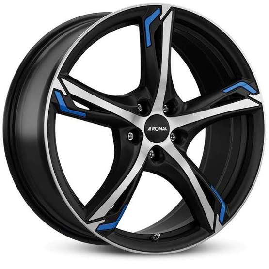 Alloy Wheels 17" 5x112 Ronal R62 blue JBFB