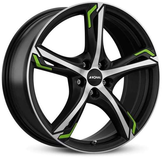 Alloy Wheels 17" 5x112 Ronal R62 green JBFG