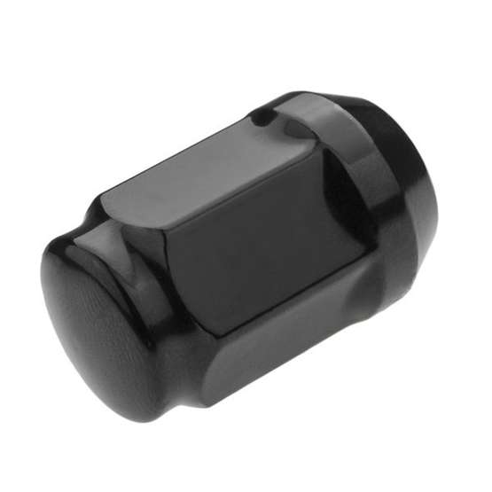 Black Nuts for aluminum rims, wheels - M12x1.5 - (closed) for key 19 - Carbonado