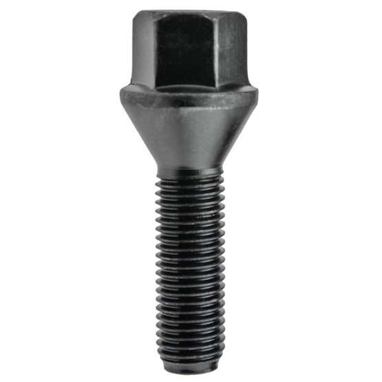 Black rim bolt M12x1.5 35 mm - key 17. cone