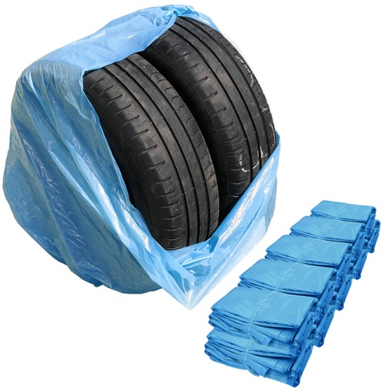 Blue LARGE bags for wheels, tires LDPE (100x100) - 200 pcs - Stix