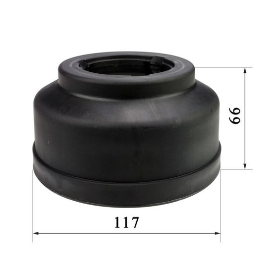 Bushing for quick release chuck (117 mm) + rubber protection - Stix