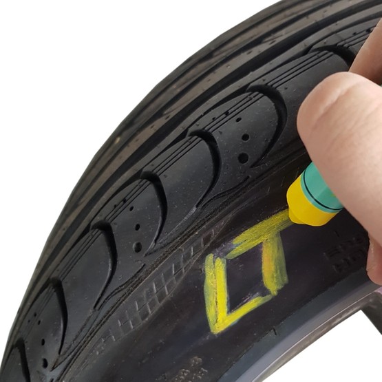 Chalk, marker for tires Sisa (yellow) - 1 pcs. - Raidex