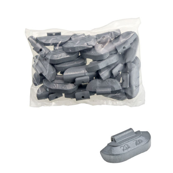 Clip on weights STD Zinc for steel wheels ZN/S 20g / 25 pcs. - Stix