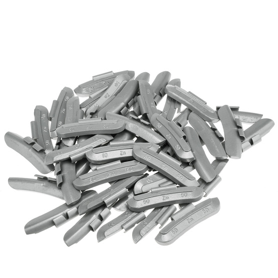 Clip on weights STD Zinc for steel wheels ZN/S 50g / 50 pcs. - Stix