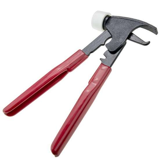 Clip-on weights pliers,  oxidised, with cover - Stix