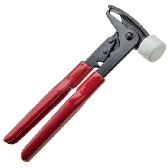 Clip-on weights pliers,  oxidised, with cover - Stix