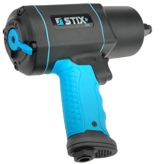 Composite Pneumatic Impact Wrench 1900Nm STIX STT-19 1/2" + STT Long Socket Set in Case 17/19/21 - Stix