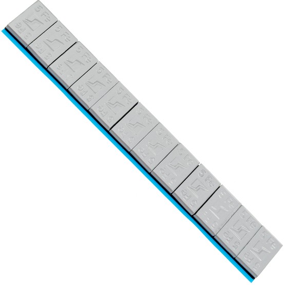 Edgy Slim Powder coated adhesive weights for aluminum rims - 60g (12x5g / wide band) - 100 pcs. - Stix
