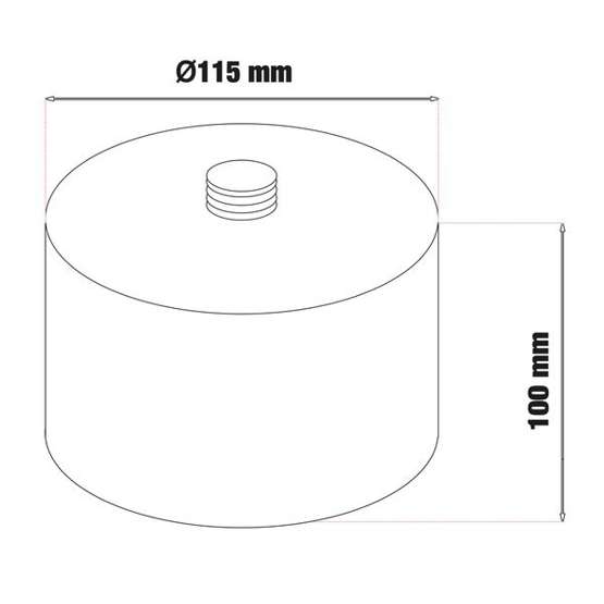 G10 (10 cm) elevation cap for snowman pneumatic jack - Stix