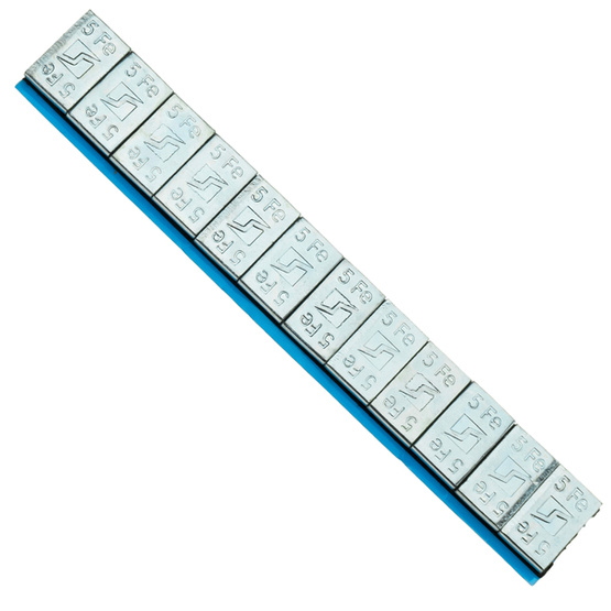 Glue weights for aluminum rims Edgy Slim - 60g (12x5g / galvanized / wide band) - 100 pcs. - Stix