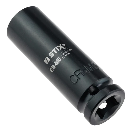 Impact socket long 1/2'' STT-S17 (CR-MO / 17 mm) - Stix