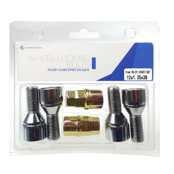 Lock bolts for Alloy Wheels (M12x1,25 / Movable Sleeve) - Carbonado C-Block 