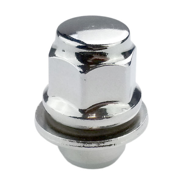 Lug nuts for orginal alloy wheels Toyota, Mitsubishi, Lexus - M12x1,5 - (flat movable washer) - Carbonado