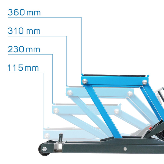 Motorcycle jack SATV-1500 680 kg - STIX Tool