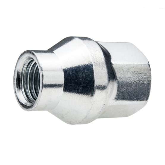 Nuts with guide for rims, wheels - M12x1.25 / Zinc - (closed with bushing)