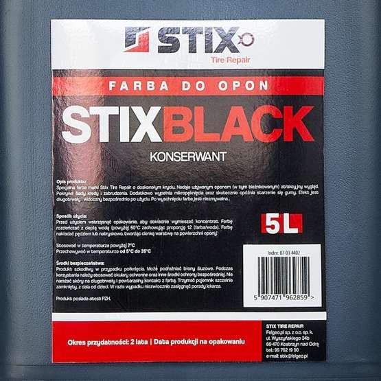 Paint black for tires - concentrate 5L - Stix Black