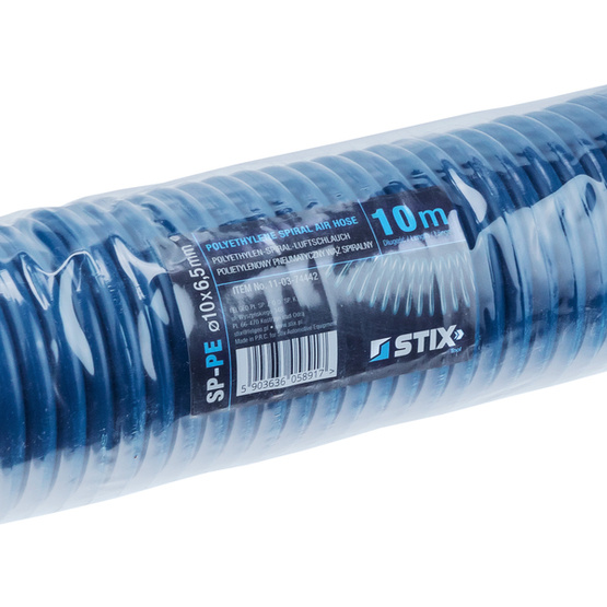 Pneumatic Spiral Hose SP-PE 10/6,5 mm (10 m), Polyethylene - STIX