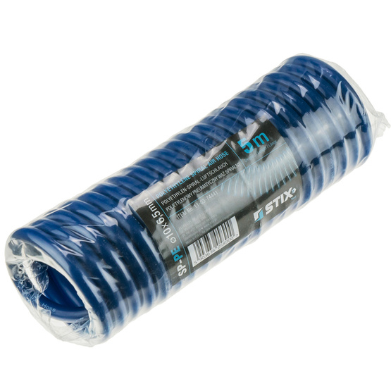 Pneumatic Spiral Hose SP-PE 10/6,5 mm (5 m), Polyethylene - STIX