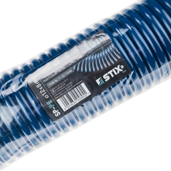 Pneumatic Spiral Hose SP-PE 12/8 mm (15 m), Polyethylene - STIX