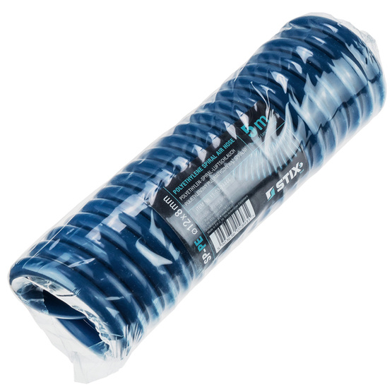 Pneumatic Spiral Hose SP-PE 12/8 mm (5 m), Polyethylene - STIX