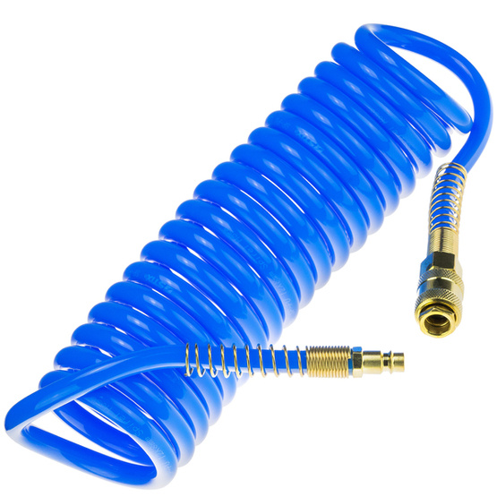 Pneumatic Spiral Hose SP-PU 12/8 mm (5 m), Polyurethane - PREMIUM STIX