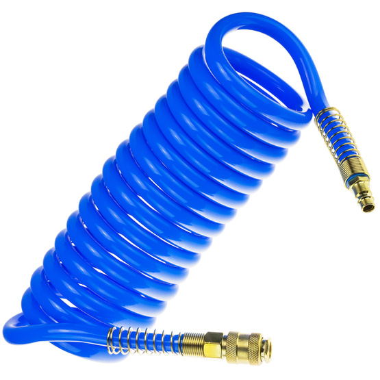 Pneumatic Spiral Hose SP-PU 14/10 mm (5 m), Polyurethane - PREMIUM STIX